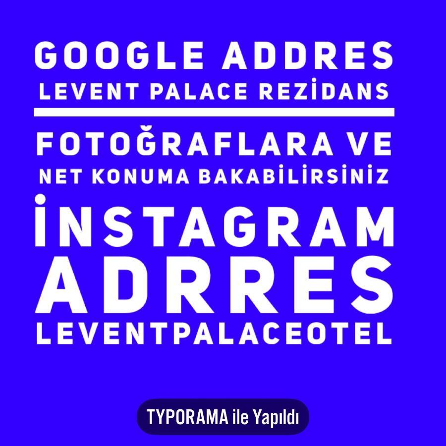 Levent Palace Otel Stdyo Istanbul Ngoại thất bức ảnh